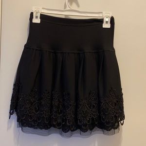 Lacy black skirt